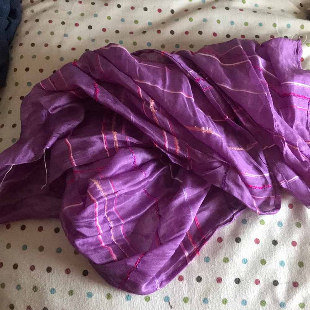 Large beautiful light purple scarf